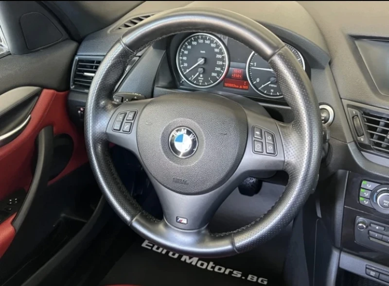 BMW X1 BMW X1 2.0D X DRIVE M PACK FULL ЧЕРВЕН САЛОН, снимка 10 - Автомобили и джипове - 52289251