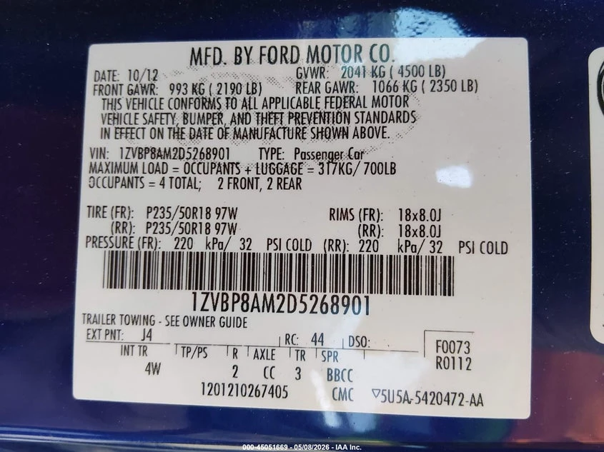 Ford Mustang 3.7l V6 Premium, снимка 9 - Автомобили и джипове - 54573885