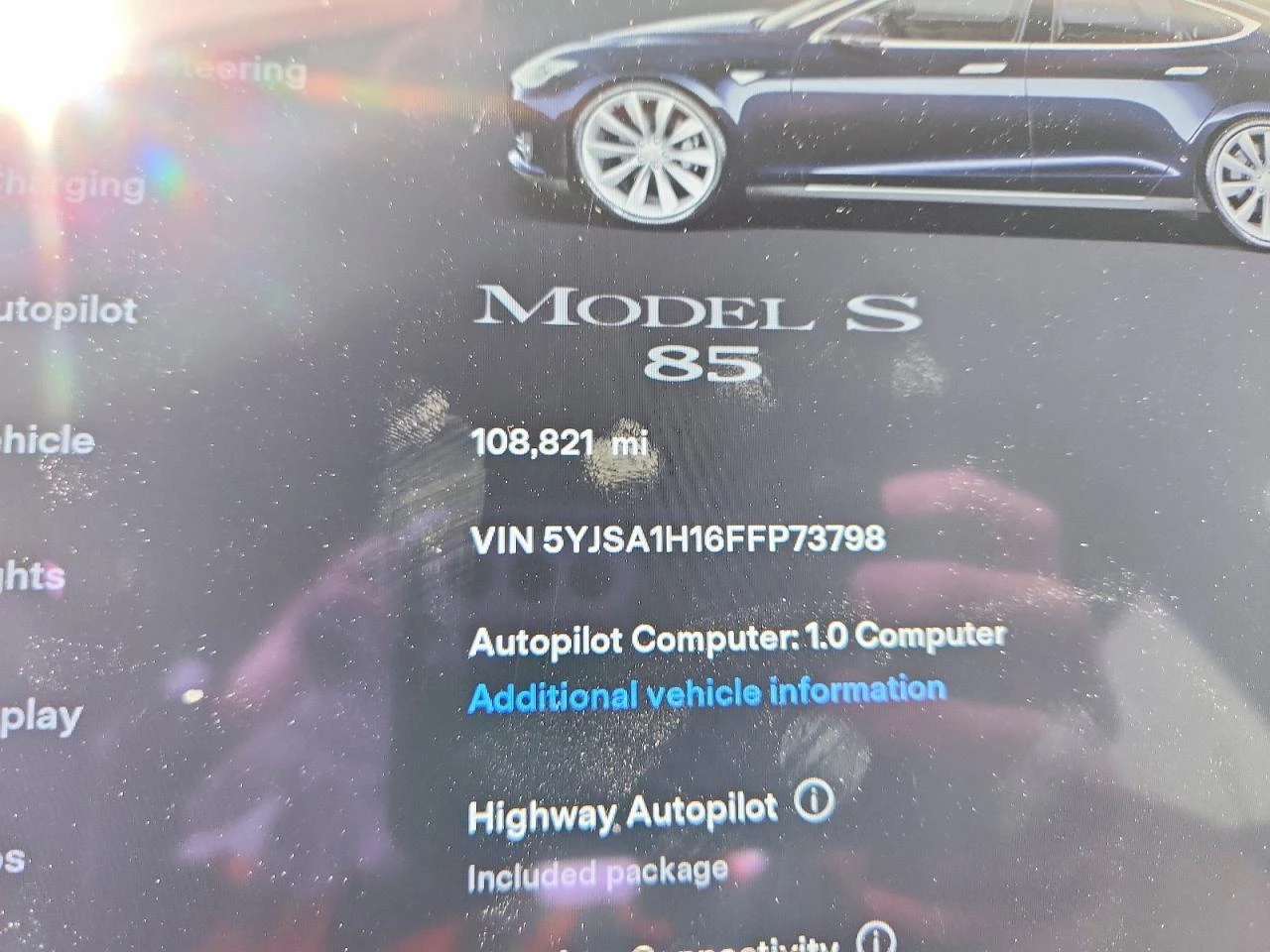 Tesla Model S 85 RWD, снимка 9 - Автомобили и джипове - 54344859