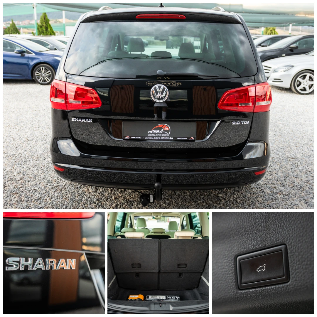 VW Sharan 2.0TDI::HIGHLINE::DSG6::7местен, снимка 10 - Автомобили и джипове - 55806670