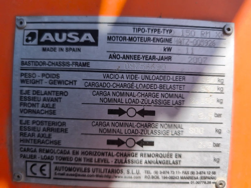 Машини за насипни материали Друга AUSA D150RM 4x4, снимка 5 - Индустриална техника - 50948861