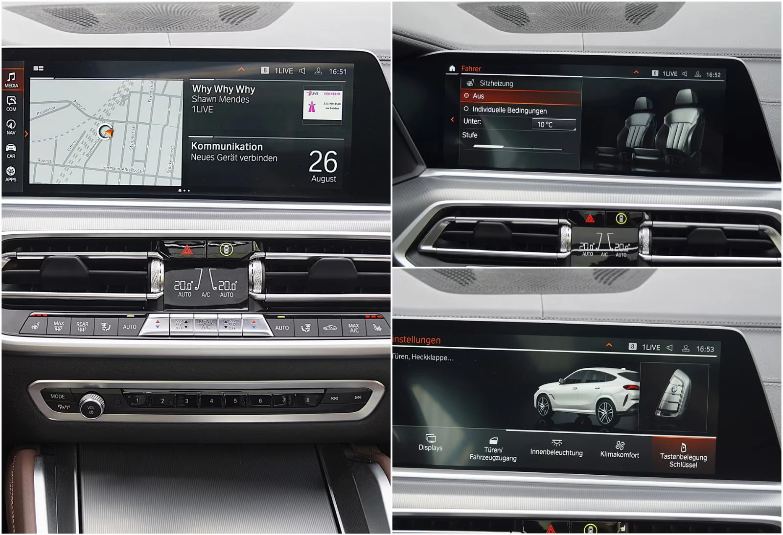 BMW X6 M50/530HP/M SPORT/PANO/ACC/21/MEMO/CAM/752z, снимка 15 - Автомобили и джипове - 55662102