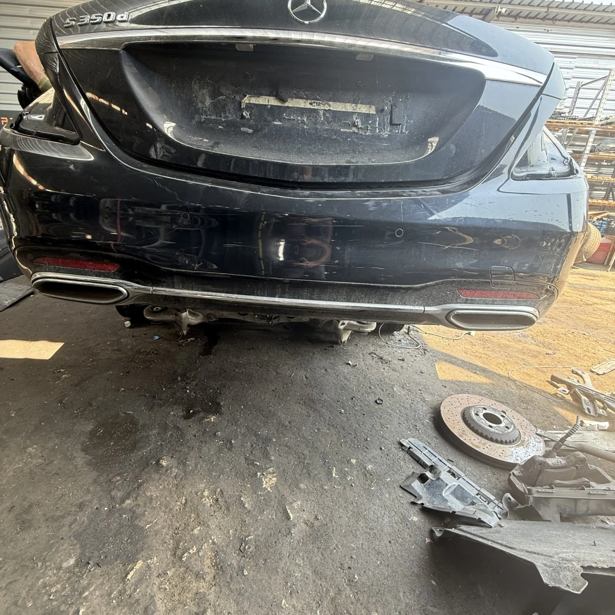 Задна броня Mercedes W222 Facelift 2019 Черна A2228859300