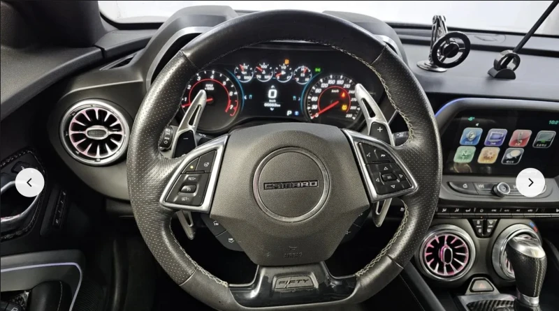 Chevrolet Camaro SS* 6.2* V8* ПОДГРЕВ* ОБДУХВАНЕ* КАМЕРА* КЕЙЛЕС* , снимка 8 - Автомобили и джипове - 53478072