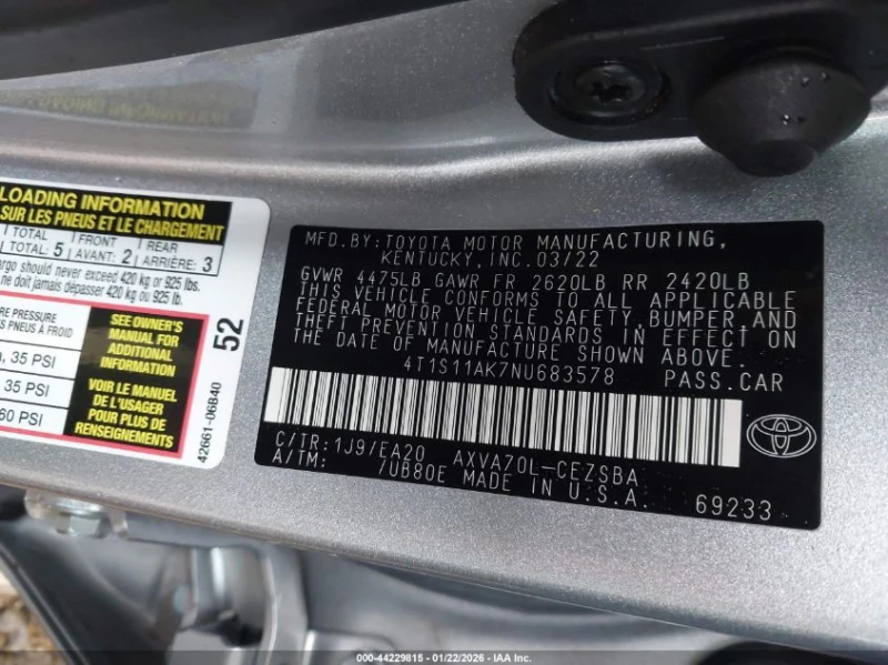 Toyota Camry 2.5l Se, снимка 9 - Автомобили и джипове - 53573091