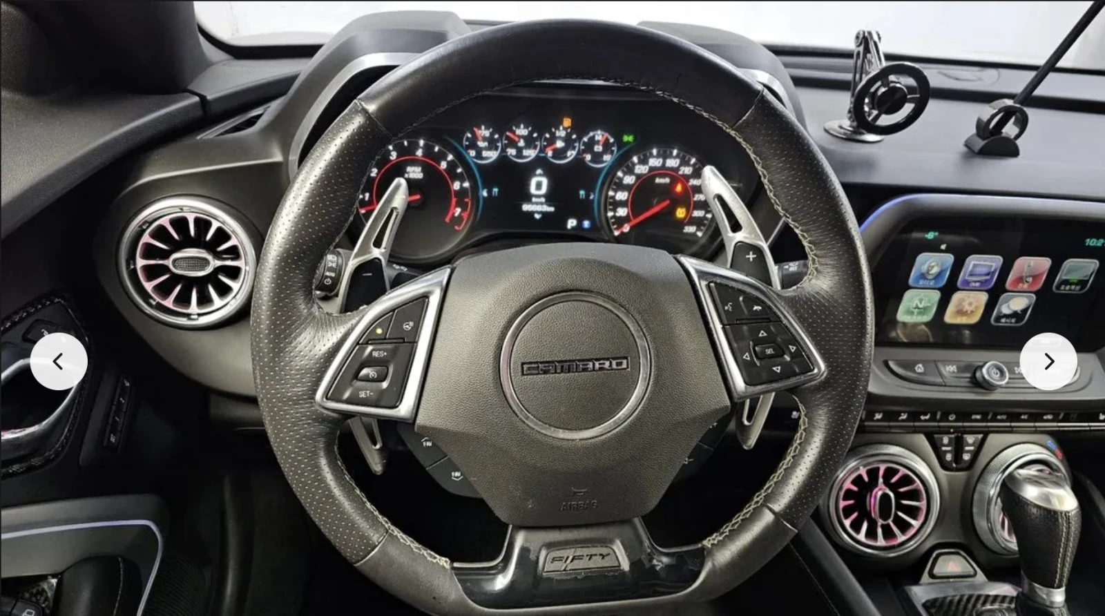 Chevrolet Camaro SS* 6.2* V8* ПОДГРЕВ* ОБДУХВАНЕ* КАМЕРА* КЕЙЛЕС*  - изображение 8