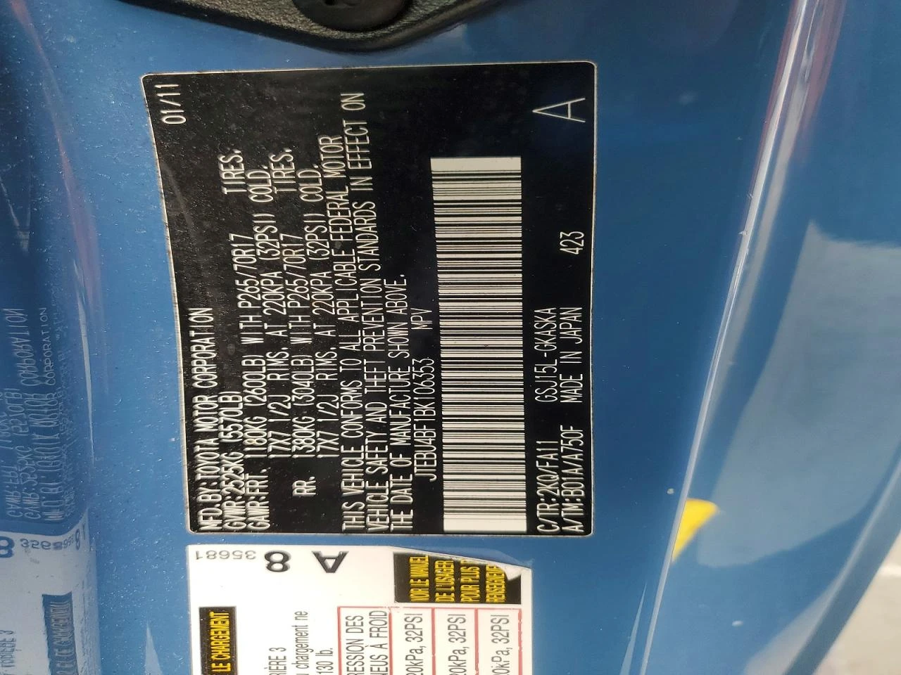 Toyota Fj cruiser 4.0l, снимка 12 - Автомобили и джипове - 53941314