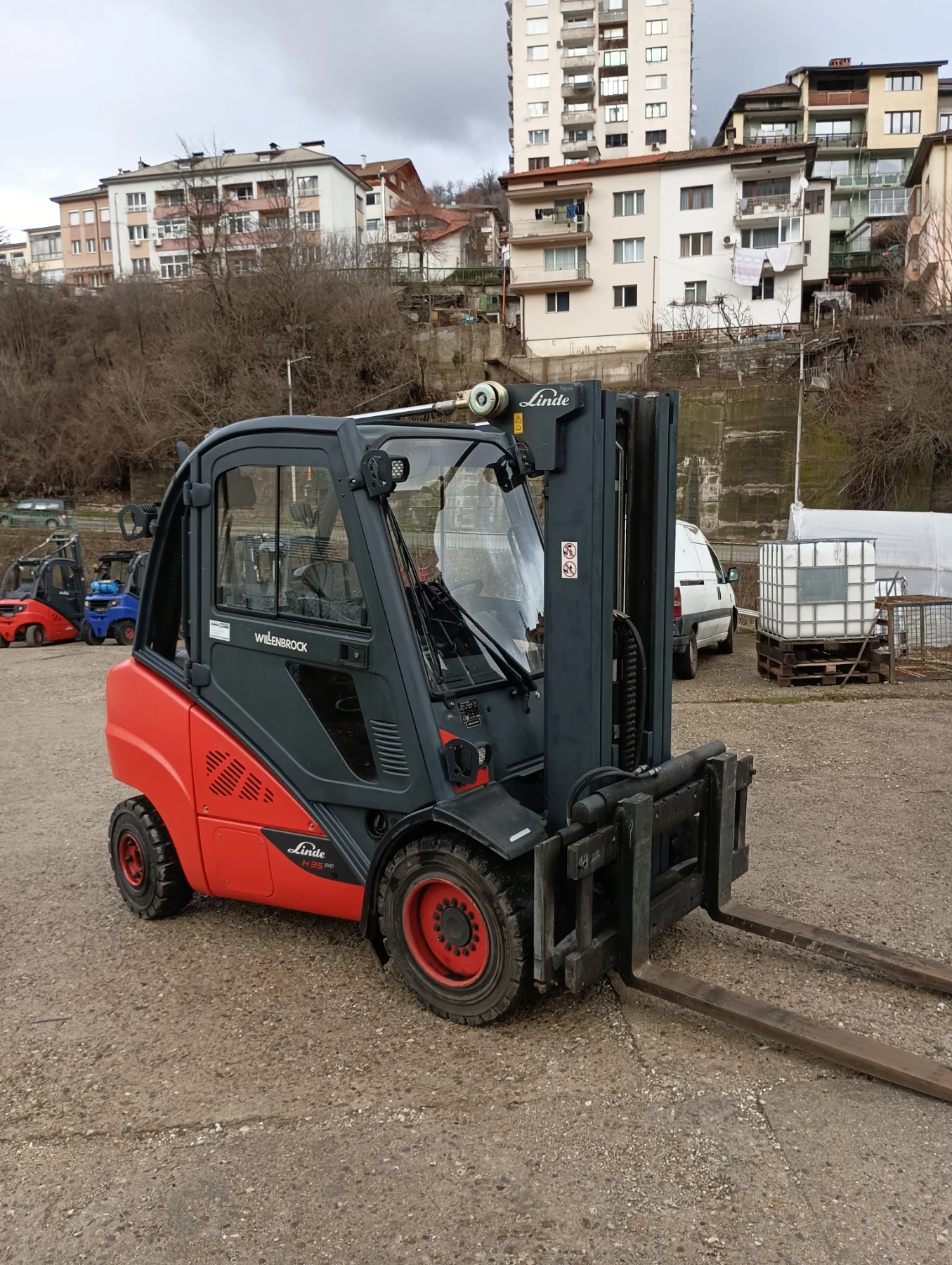 Мотокар Linde Дизел Н35 Триплекс Нов Внос Германия, снимка 1