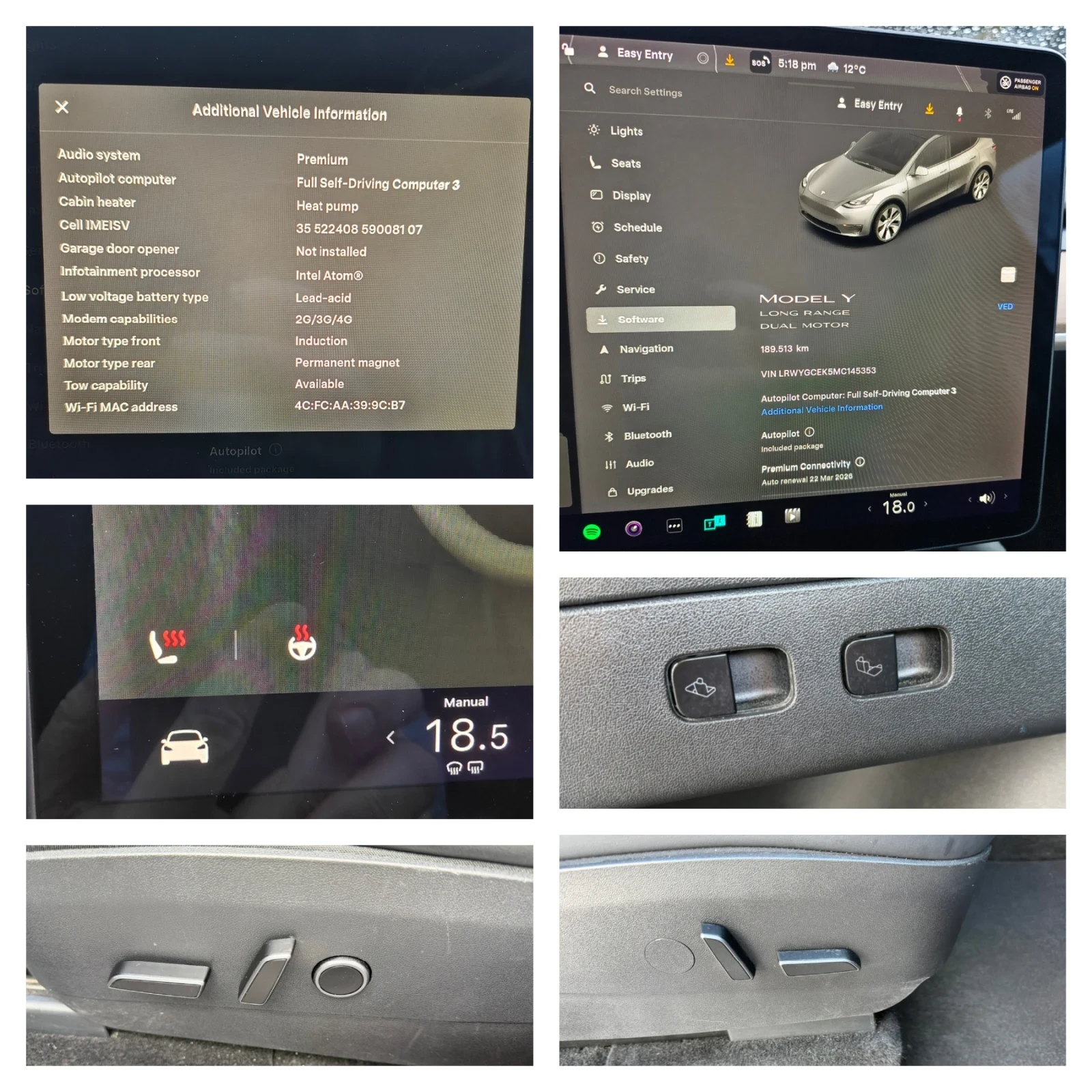 Tesla Model Y Long Range 75kWh, Dual Motor, Premium, Дек.2021г., снимка 16 - Автомобили и джипове - 54011879