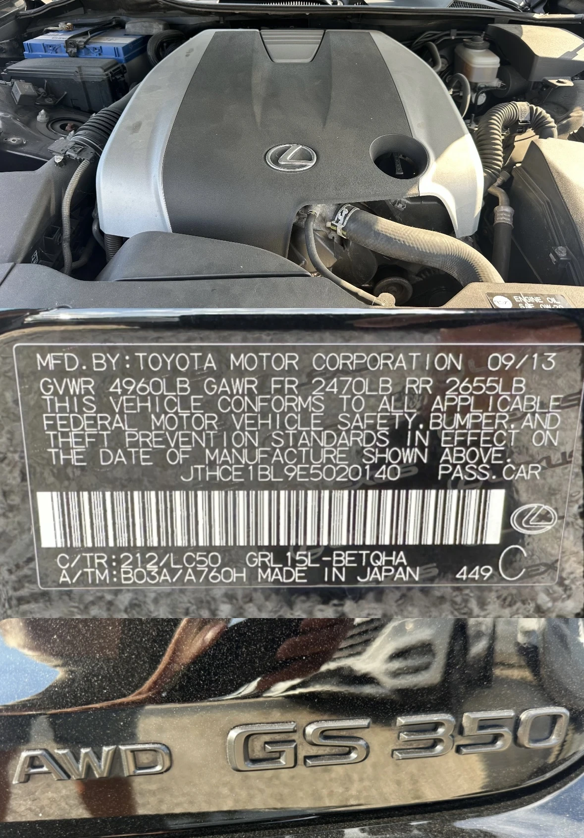 Lexus GS 350 AWD автоматик, снимка 16 - Автомобили и джипове - 55304026