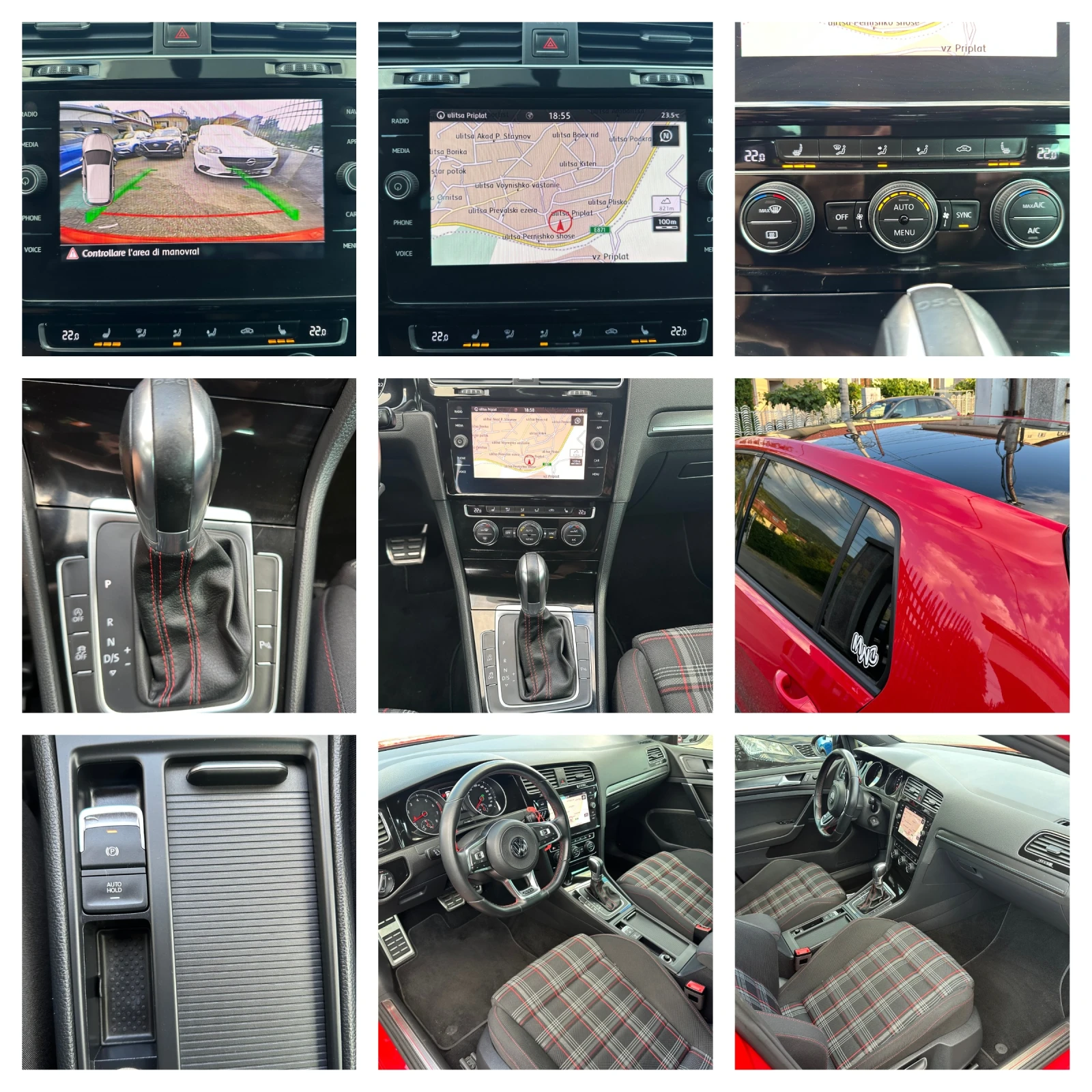 VW Golf 2.0GTi-7.5-FACELIFT-NAVI-LED-DIST-PDC-AUTOMAT-EUR6, снимка 16 - Автомобили и джипове - 55067647