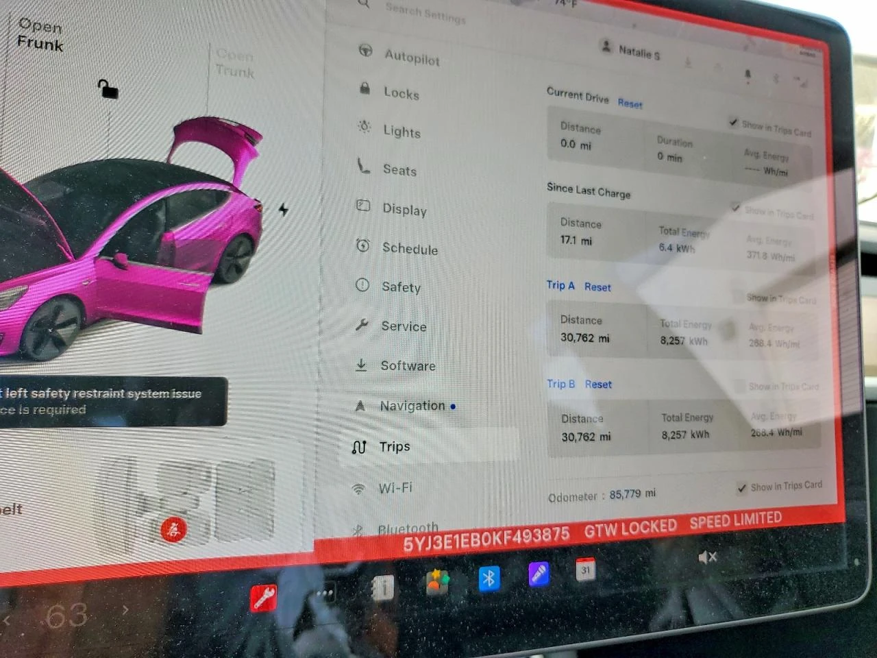 Tesla Model 3, снимка 9 - Автомобили и джипове - 54273360