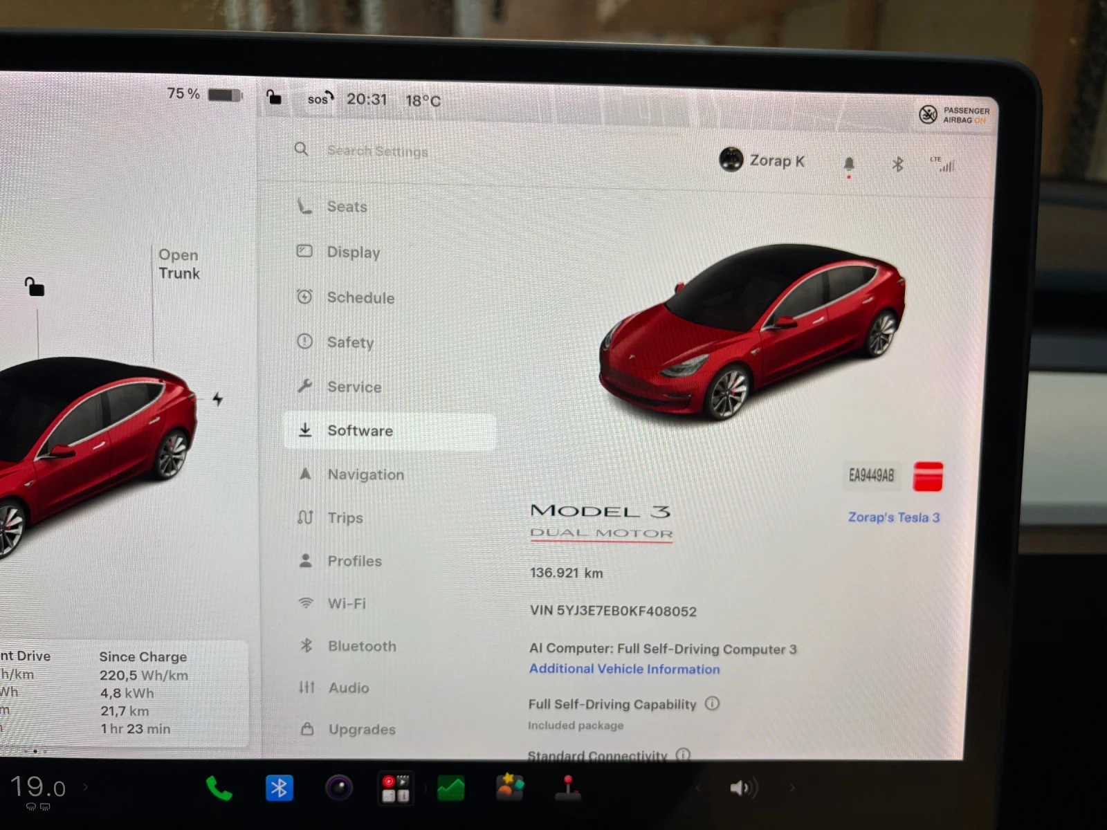 Tesla Model 3 Performance , снимка 11 - Автомобили и джипове - 54646862