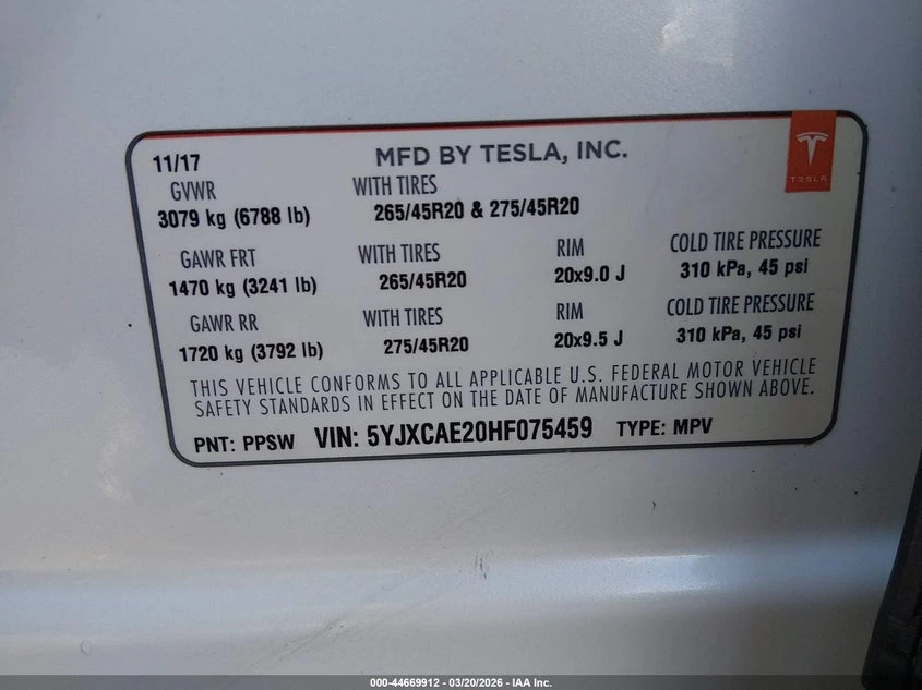 Tesla Model X 100D AWD, снимка 9 - Автомобили и джипове - 55893517