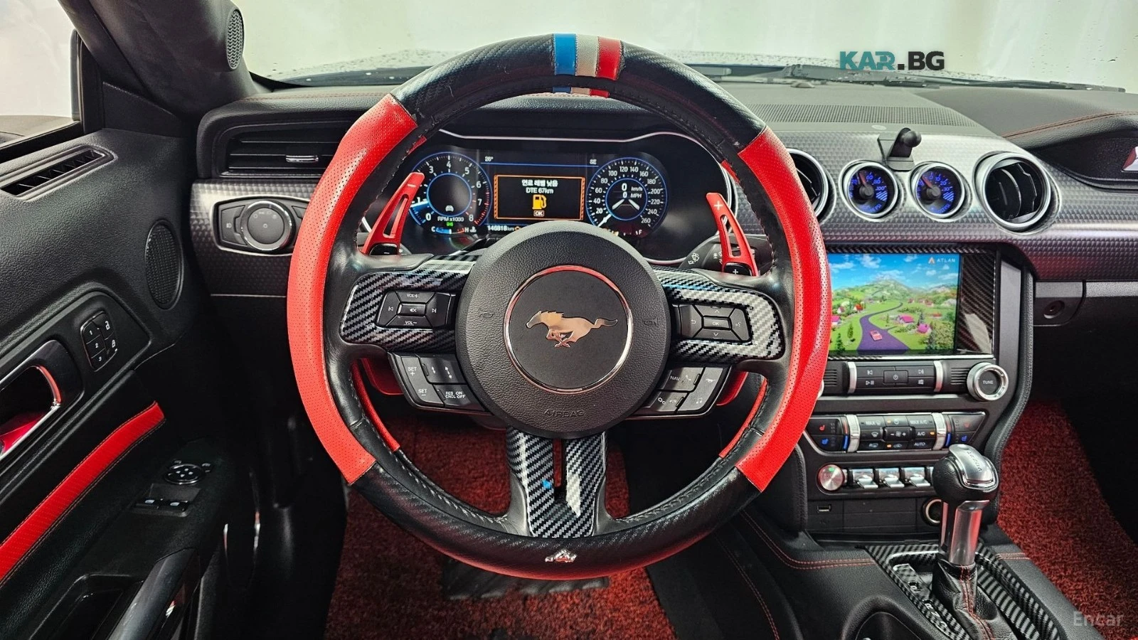 Ford Mustang ECOBOOST* КОЖА* ПОДГРЕВ* ОБДУХВ* НАВИ* , снимка 13 - Автомобили и джипове - 55964334