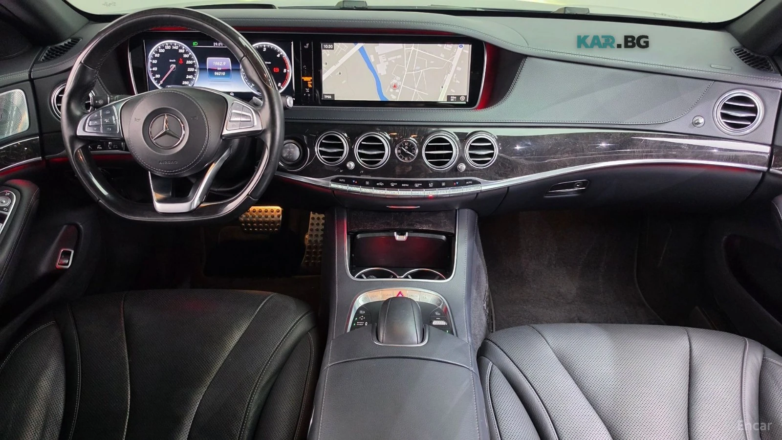 Mercedes-Benz S 350 4MATIC* HUD* 360* КОЖА* ОБДУХ* НАВИ* ПАНО, снимка 5 - Автомобили и джипове - 55981644