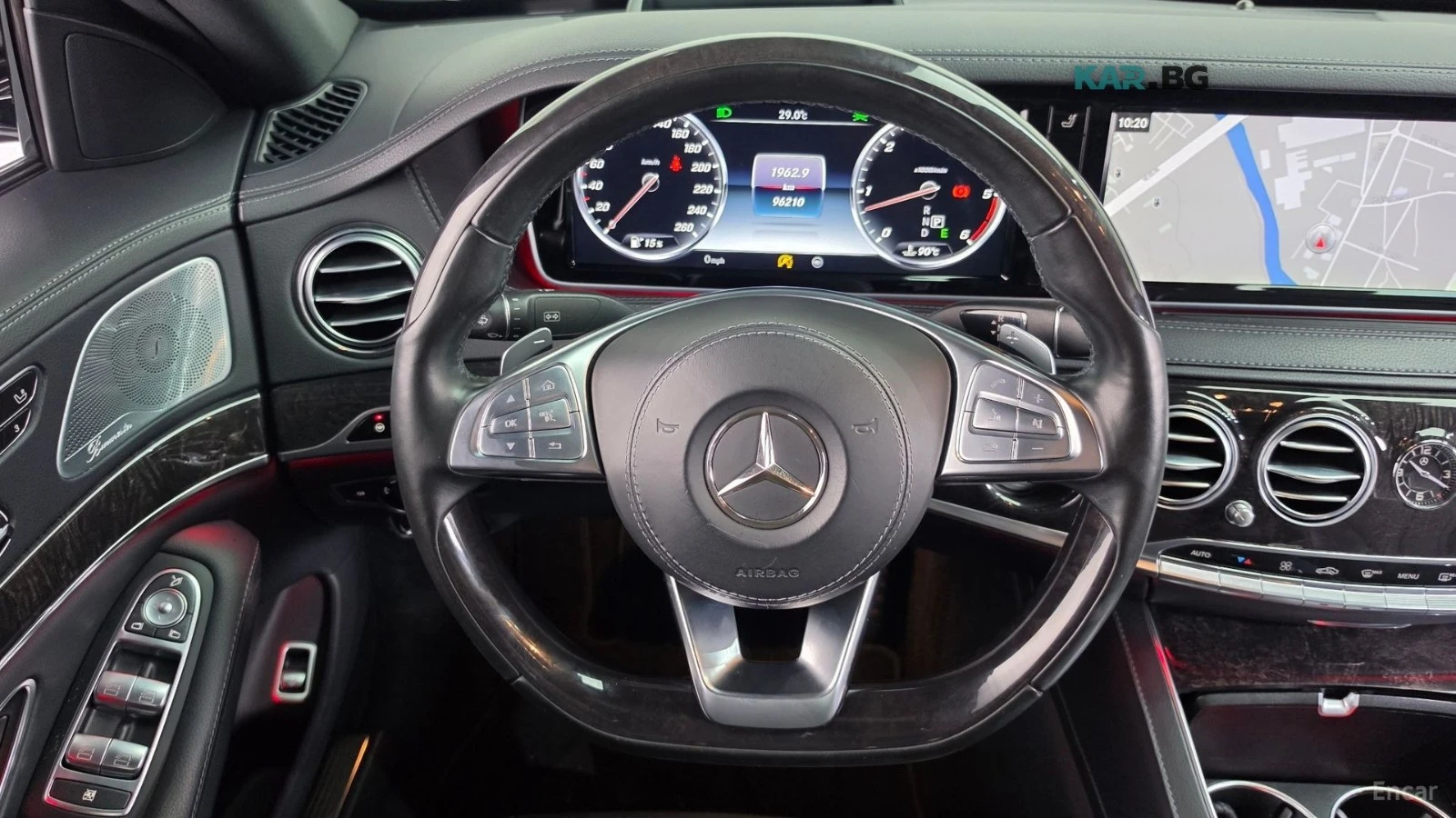 Mercedes-Benz S 350 4MATIC* HUD* 360* КОЖА* ОБДУХ* НАВИ* ПАНО, снимка 11 - Автомобили и джипове - 55981644