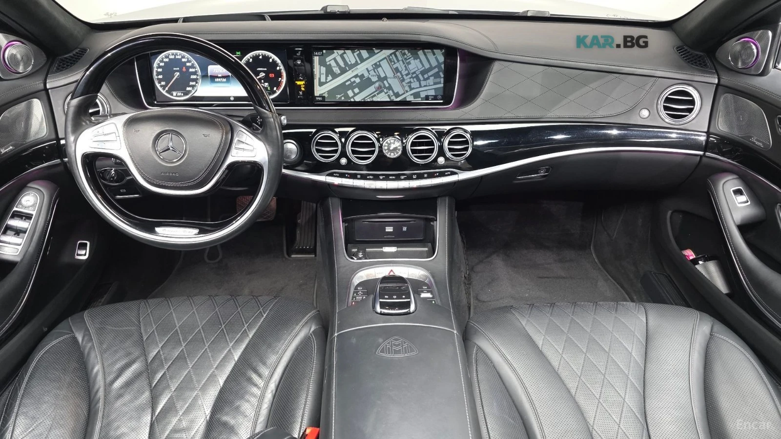 Mercedes-Benz Maybach S500 4MATIC* HUD* КОЖА* ОБДУХВ* МОНИТОРИ* ПАНО, снимка 6 - Автомобили и джипове - 55236012