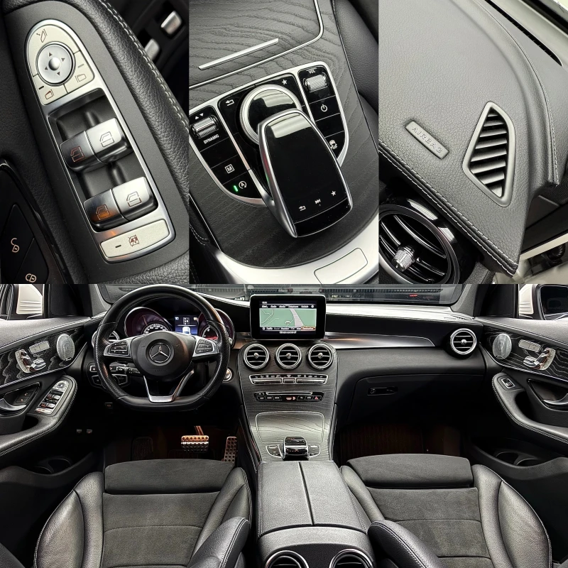 Mercedes-Benz GLC 350 d-AMG-9G-4M-Burmester-РЕАЛЕН ПРОБЕГ, снимка 10 - Автомобили и джипове - 51802076