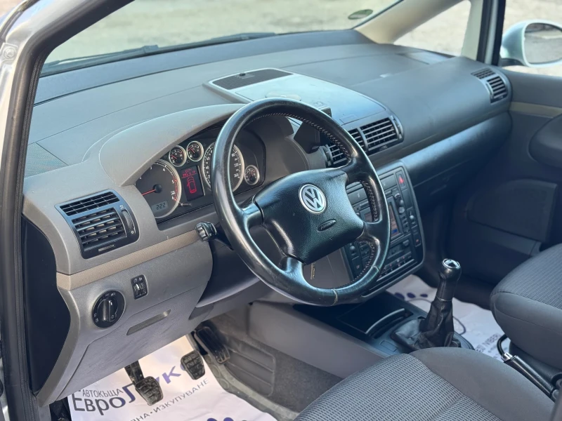 VW Sharan 1.9TDI 131кс 6с 7-места НАВИ ПОДГРЕВ , снимка 9 - Автомобили и джипове - 48364097