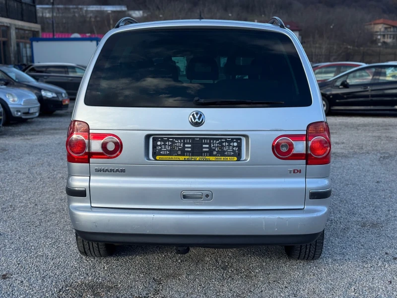 VW Sharan 1.9TDI 131кс 6с 7-места НАВИ ПОДГРЕВ , снимка 5 - Автомобили и джипове - 48364097