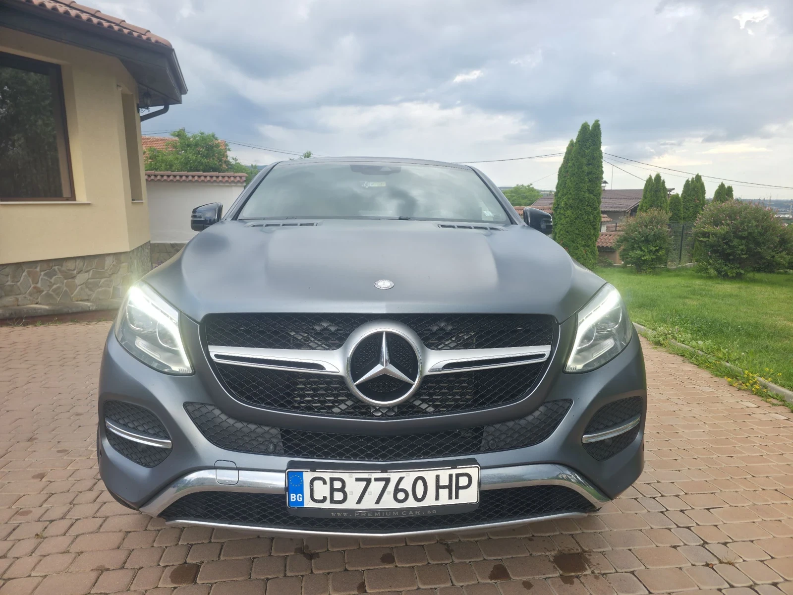 Mercedes-Benz GLE 350 4 Matic 200000км! Купе. С фолио сив графит, снимка 2 - Автомобили и джипове - 55015276