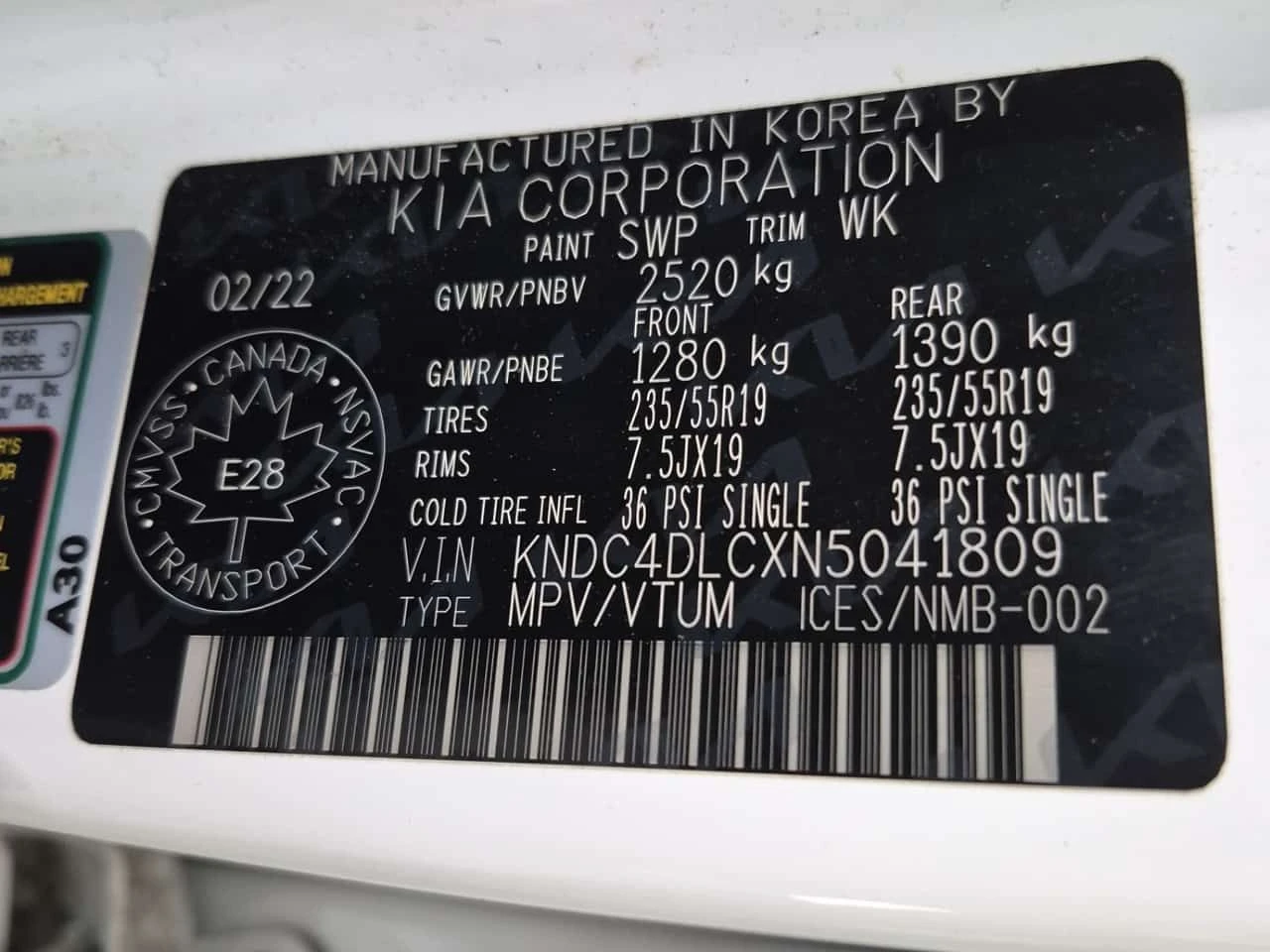 Kia EV6 LONG RANGE GT LINE 1 4D UTILIT  CARFAX, снимка 15 - Автомобили и джипове - 55011956
