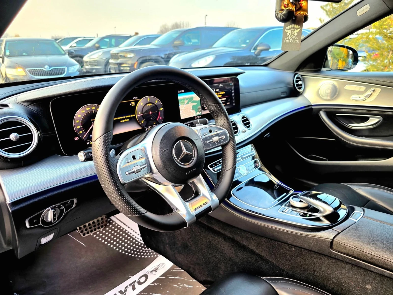 Mercedes-Benz E 220 D FULL AMG LINE  BURMEISTER  100% | Mobile.bg   12