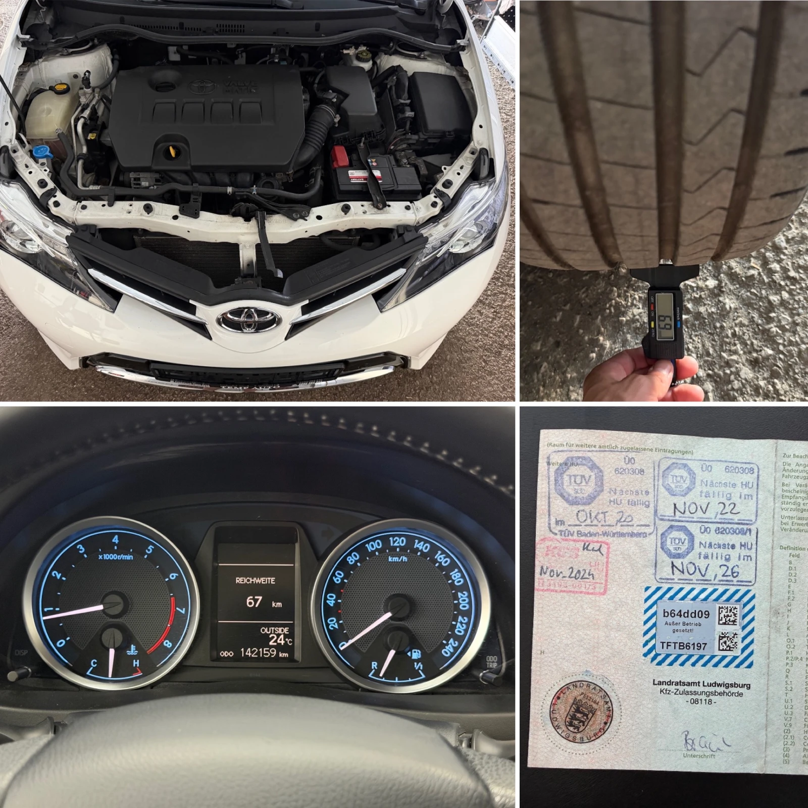 Toyota Auris 1.6i* СЕРВИЗНА КНИЖКА С ПЪЛНА ИСТОРИЯ В TOYOTA, снимка 14 - Автомобили и джипове - 55556228