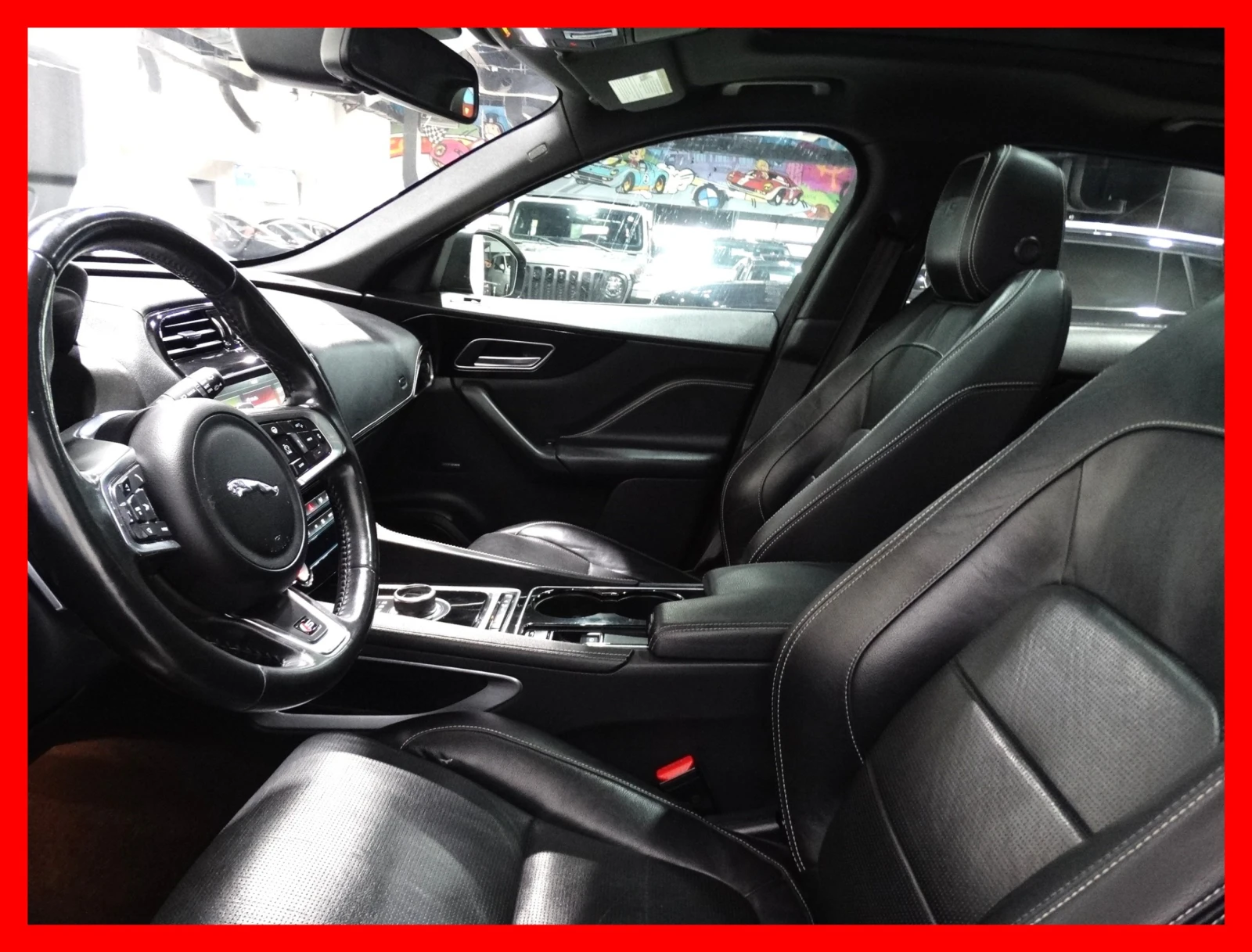 Jaguar F-PACE S AWD / MERIDIAN / BLACK ON BLACK / DIGITAL / HUD, снимка 9 - Автомобили и джипове - 56003678