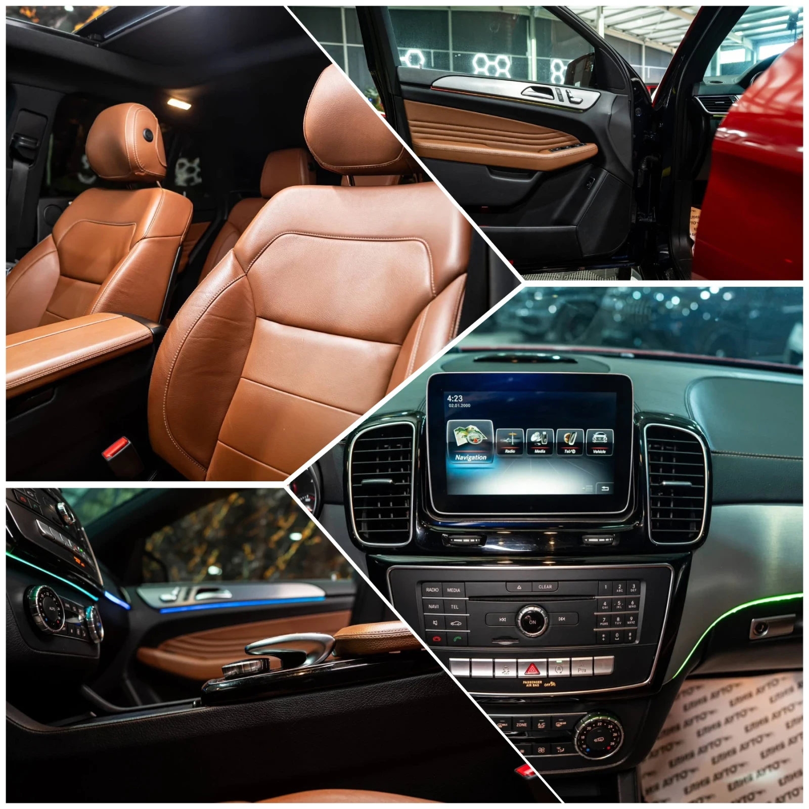 Mercedes-Benz GLE 350 D 4MATIC AMG LINE LED NAVI ПАНО ЛИЗИНГ 100%, снимка 16 - Автомобили и джипове - 55258285