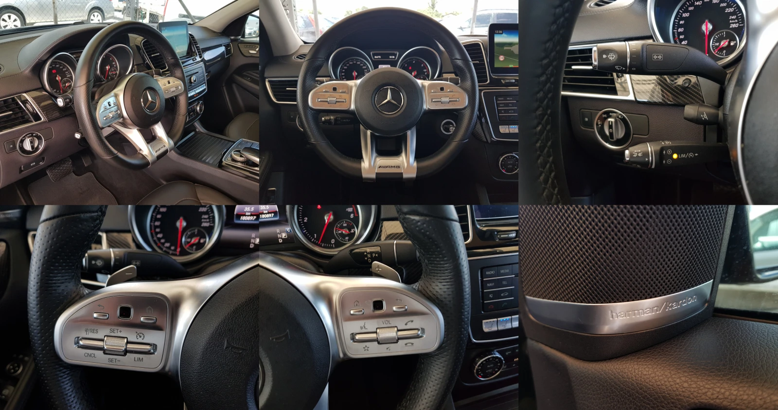 Mercedes-Benz GLE 350 D 4matic AMG КУПЕ/ПАНОРАМА/ОБДУХВАНЕ/ДИСТРОНИК, снимка 13 - Автомобили и джипове - 55154283