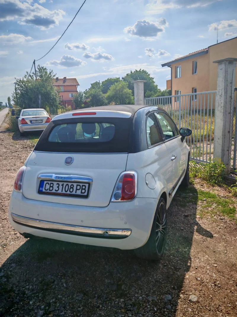 Fiat 500 1.2 cabrio, снимка 2 - Автомобили и джипове - 46850566