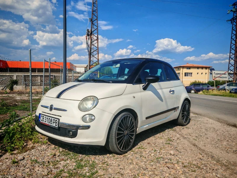 Fiat 500 1.2 cabrio, снимка 1 - Автомобили и джипове - 46850566