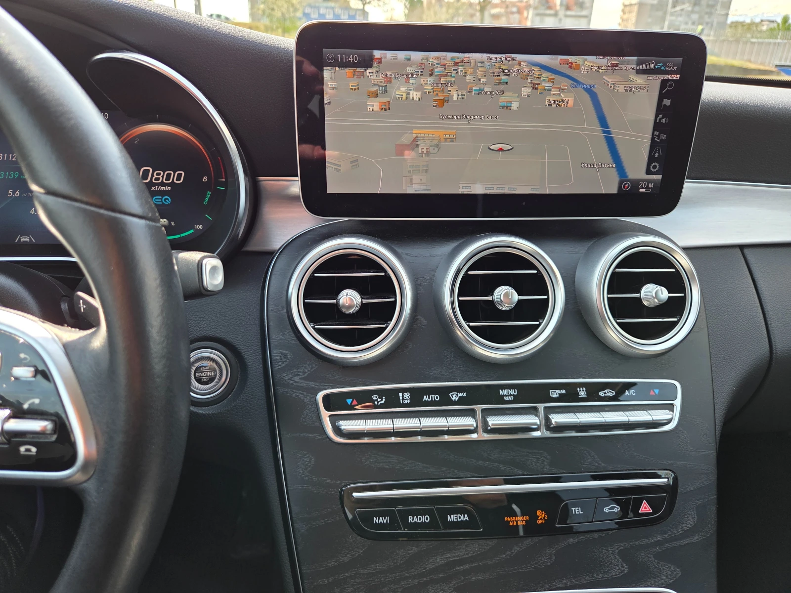 Mercedes-Benz C 300 Plug-in hybrid 4matic, снимка 14 - Автомобили и джипове - 54355727