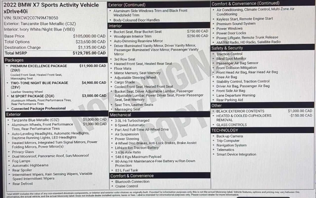 BMW X7 xDrive40i M SPORT/H K/360/ПАНОРАМА/ОБДУХВАНЕ, снимка 15 - Автомобили и джипове - 55084209