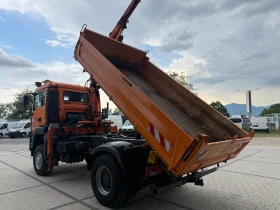 Man Tga 18.310 4х4 Самосвал с кран 4.20м. Климатик, снимка 7