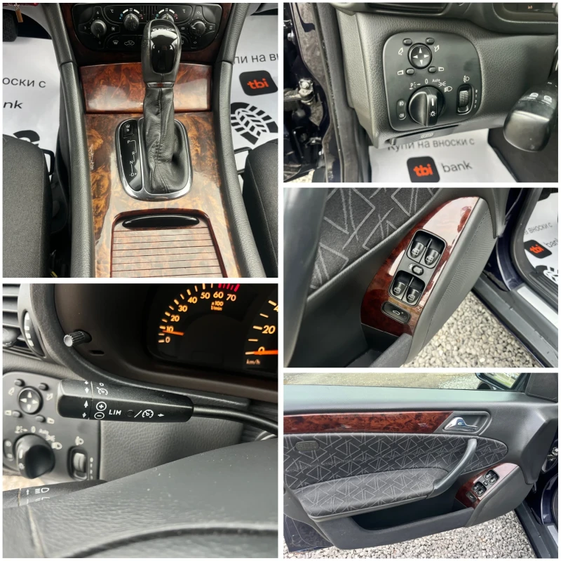 Mercedes-Benz C 180 1, 8i-163k.c/KOMPRESSOR/АВТОМАТИК/ОБСЛУЖЕН!!!, снимка 15 - Автомобили и джипове - 53302787