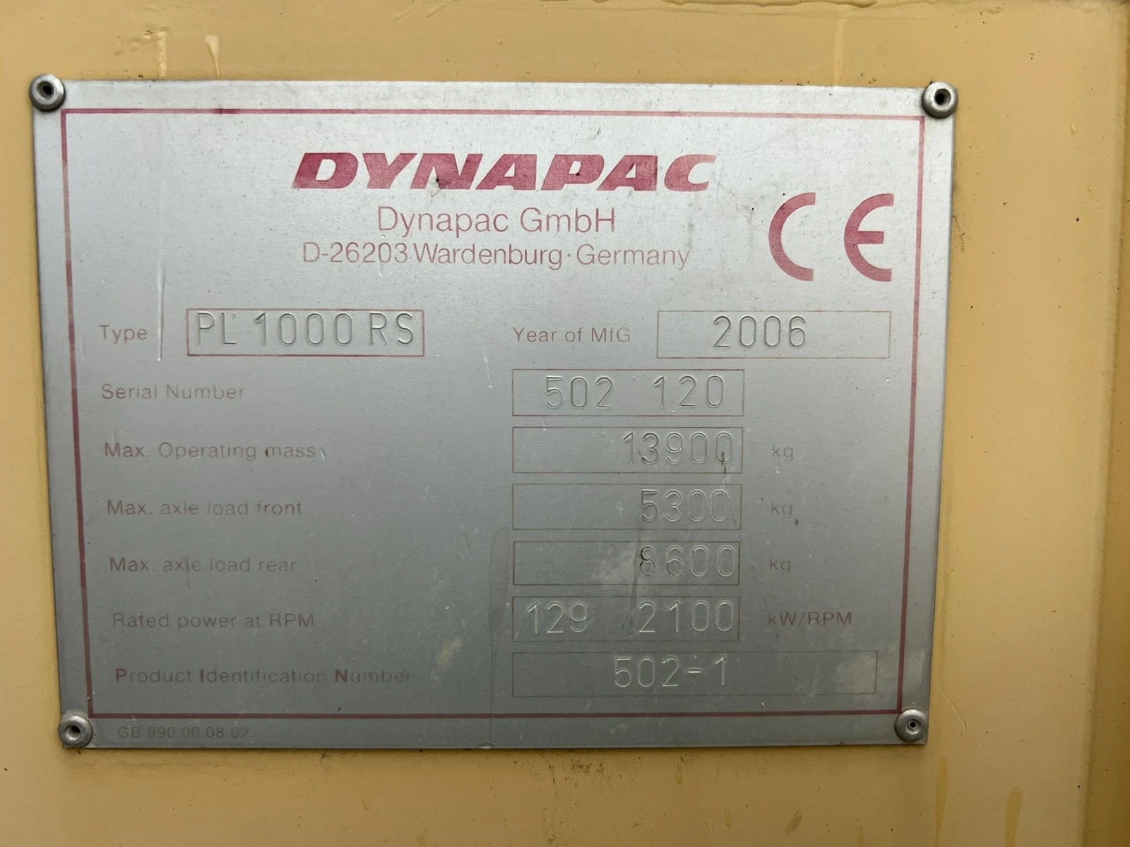 Допълнително оборудване Фреза за асфалт DYNAPAC PL1000PS - изображение 4