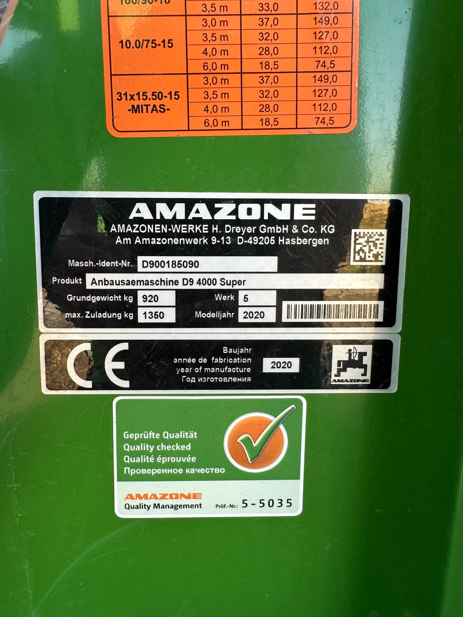 Сеялка Amazone D9 4000 Super (като нова), снимка 3 - Селскостопанска техника - 56122148