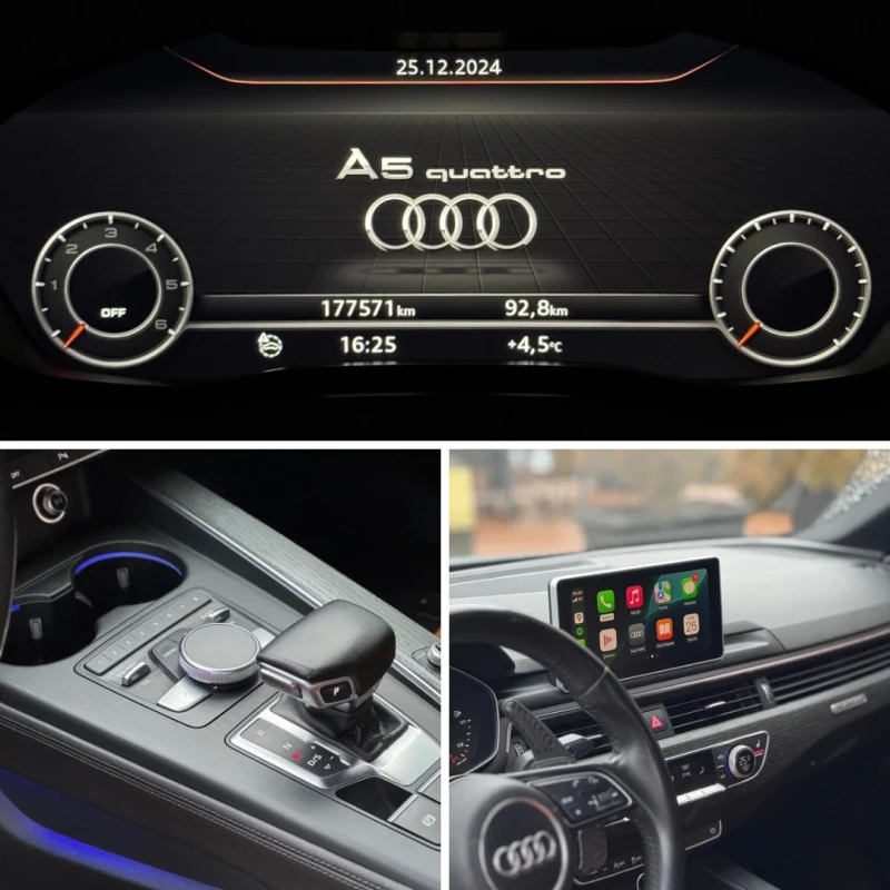 Audi A5 S-line quattro  / Head up / CarPlay / Keyless GO /, снимка 7 - Автомобили и джипове - 48559815