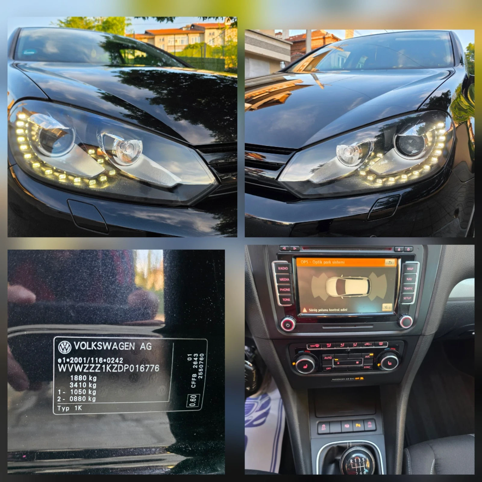 VW Golf 2.0TDI 140ps.LED FAROVE ксенон нави подгрев , снимка 16 - Автомобили и джипове - 54908821