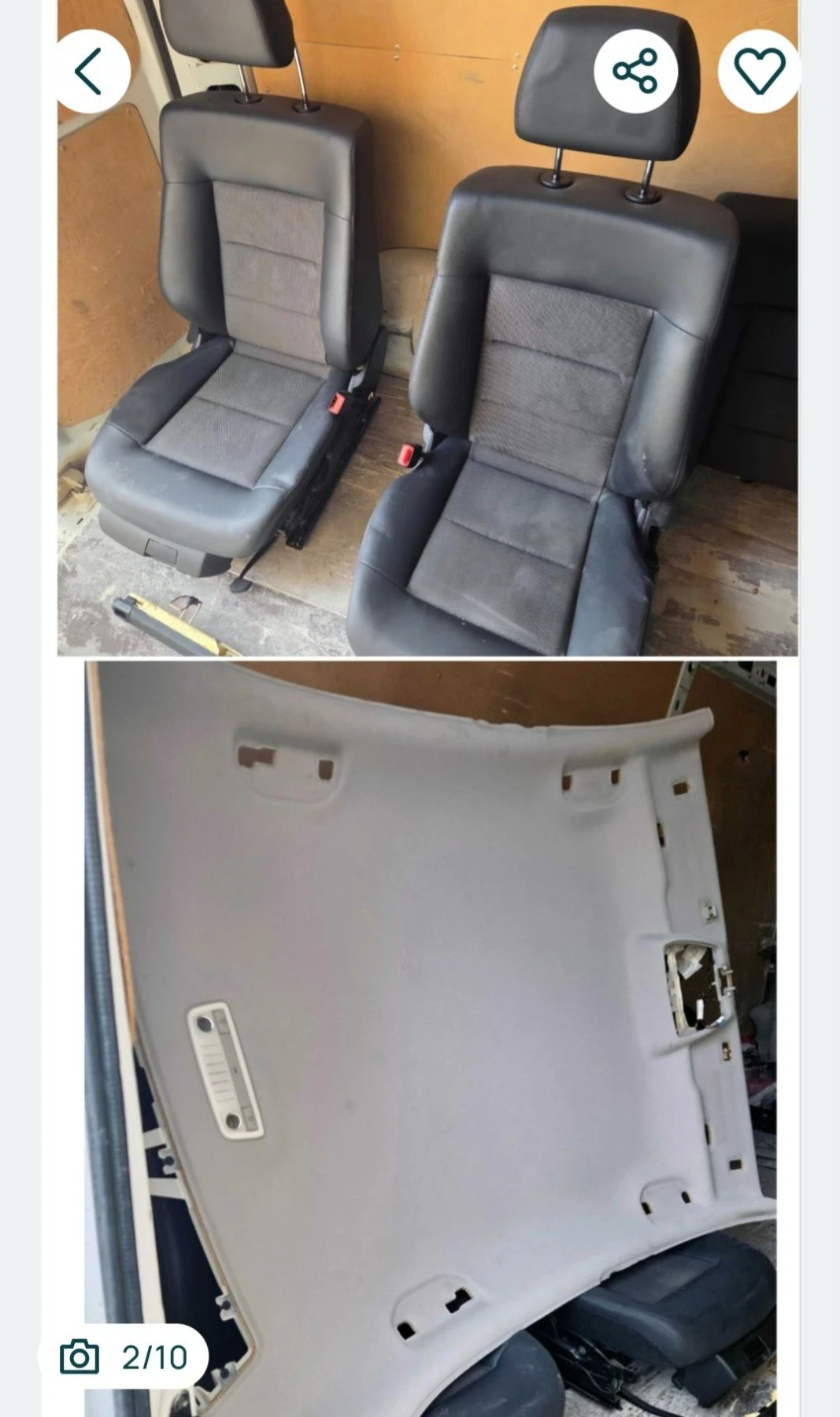 Комплект седалки и таван за Мерцедес Mercedes 212 E Class, снимка 2 - Части - 56056354