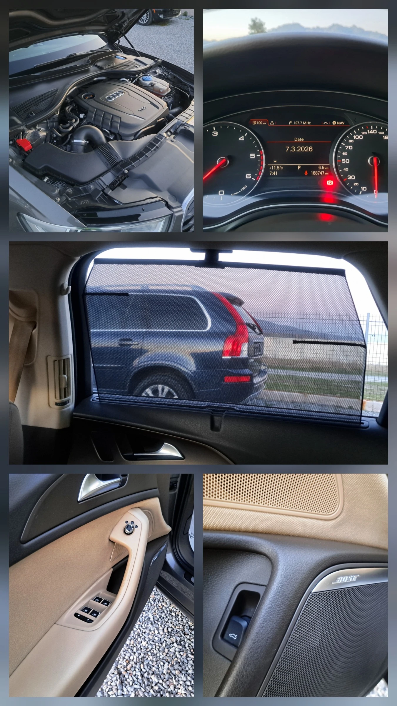 Audi A6 2.0TDI* DISTR* BOSE* LED* NAVI* CAM* FULL&FULL, снимка 16 - Автомобили и джипове - 53847785