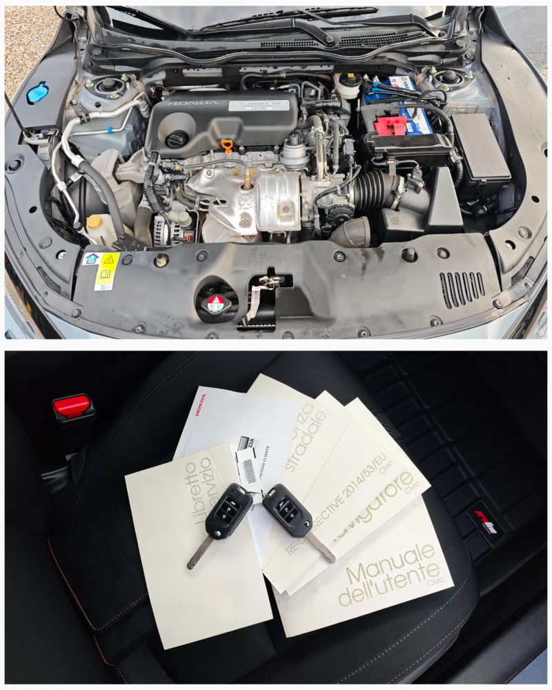 Honda Civic МОДЕРНО СИВО/АДАПТИВЕН DISTRONIK/СЛЕДИ ПЪТ и ЗНАЦИ, снимка 11 - Автомобили и джипове - 51995829