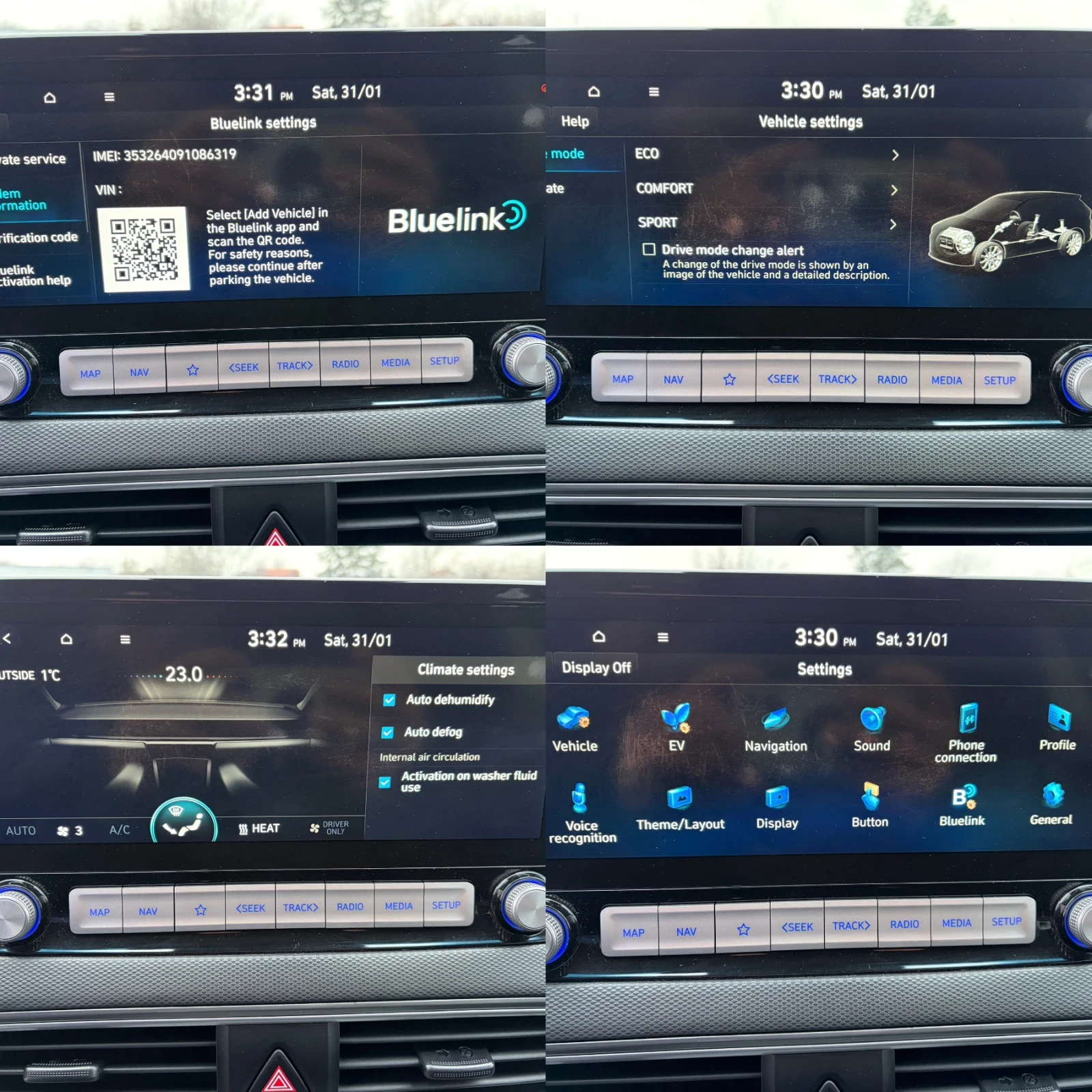 Hyundai Kona 64KW/SOH100%/����������/BLUELINK  | Mobile.bg � ����������� 12