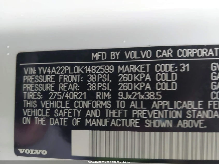 Volvo Xc90 2.0l T6 Inscription, снимка 9 - Автомобили и джипове - 54141670