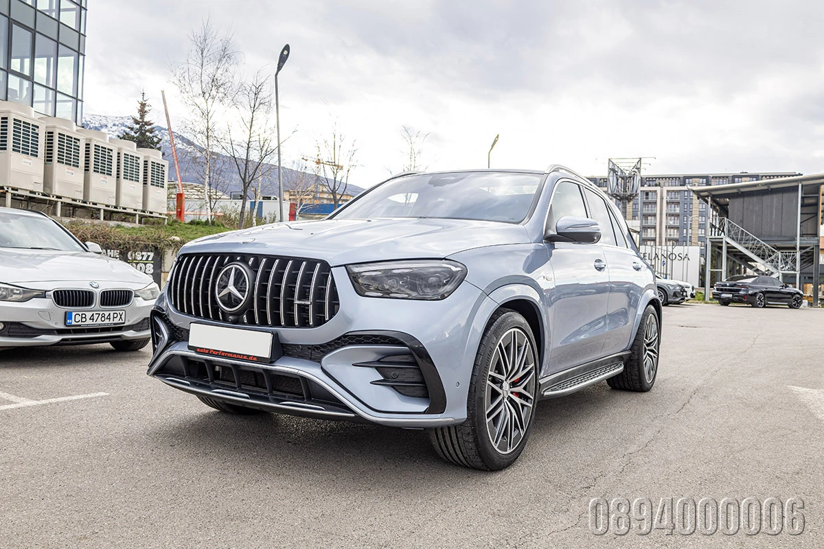 Mercedes-Benz GLE 53 4MATIC PLUG IN HYBRID FACELIFT DESIGNO BURM PANO ОБДУХВ, снимка 3 - Автомобили и джипове - 54151780