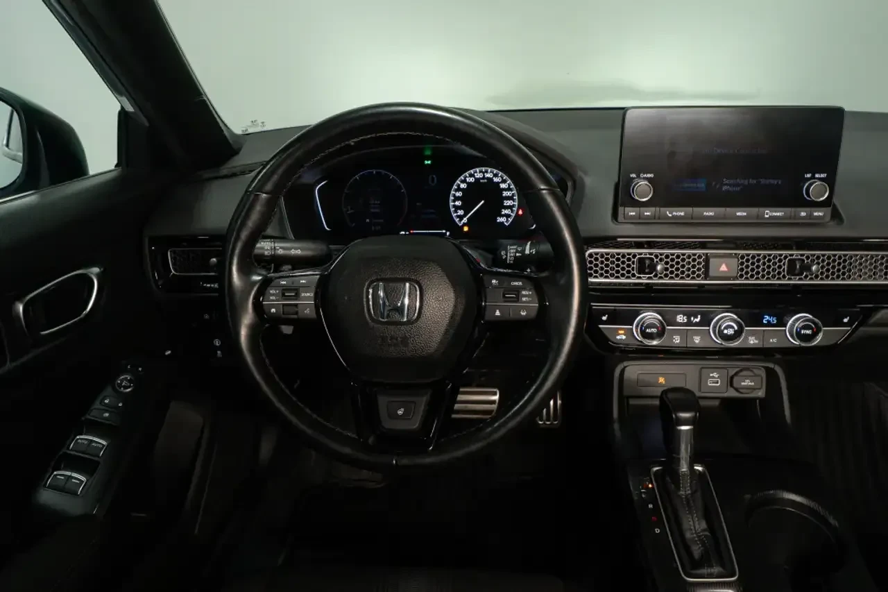 Honda Civic Sport CVT CAM PANO KEYLESS ПОДГРЕВ NARDO GREY, снимка 16 - Автомобили и джипове - 54413759