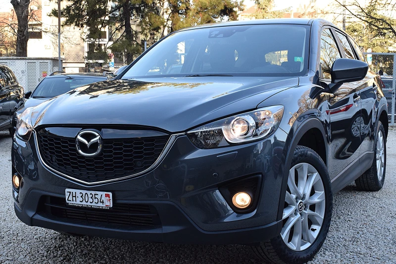 Mazda CX-5 2.2ШВЕЙЦАРИЯ/4x4/АВТОМАТИК/КОЖА/НАВИ/LANE ASSIST, снимка 1 - Автомобили и джипове - 49397288